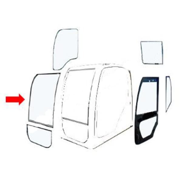 Aftermarket 76303237 Front Center Glass Fits CaseIH Loader 21D 21E 121D 221D 321D CAH40-0175 - main